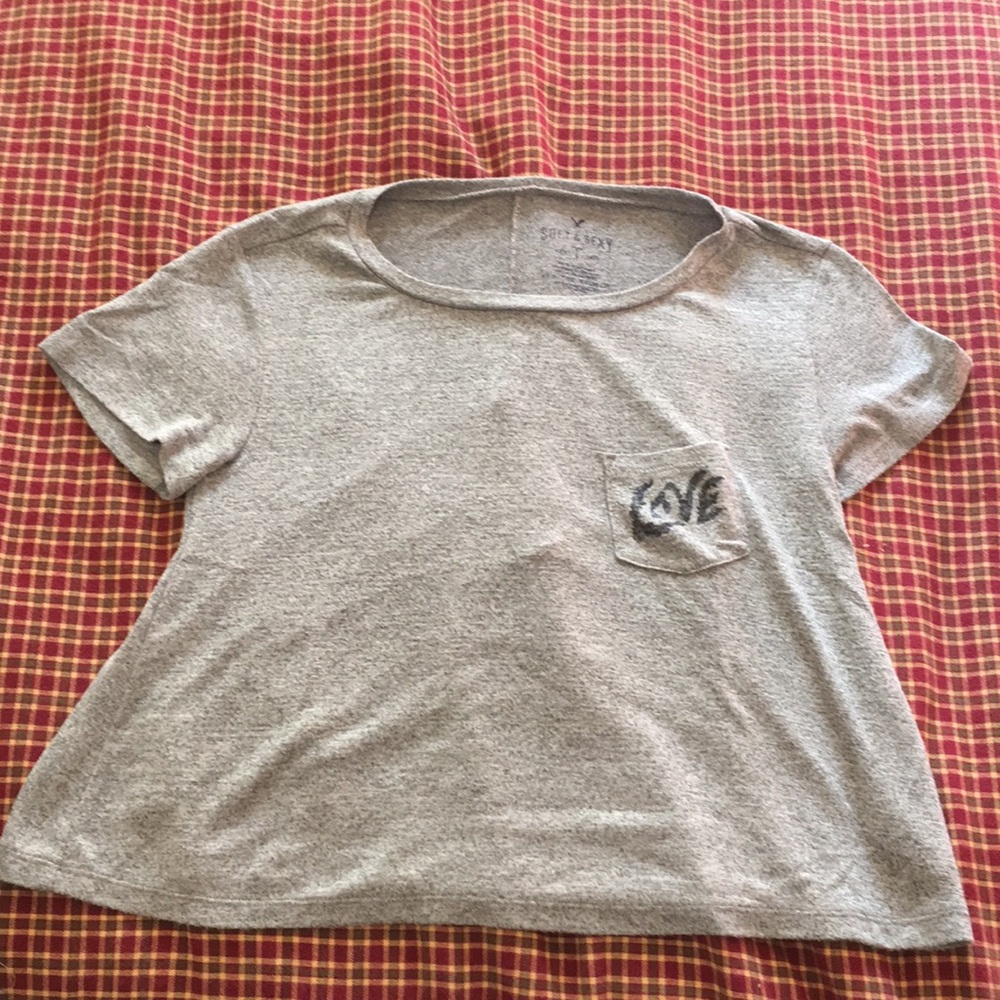 American eagle soft and sexy grey shirt